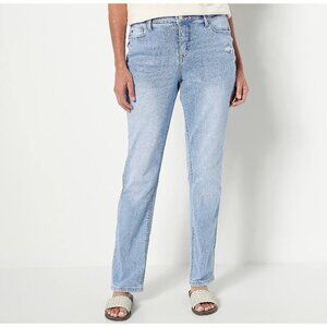 Laurie Felt Vintage Regular Forever Denim Relaxed Straight Jeans Size 10